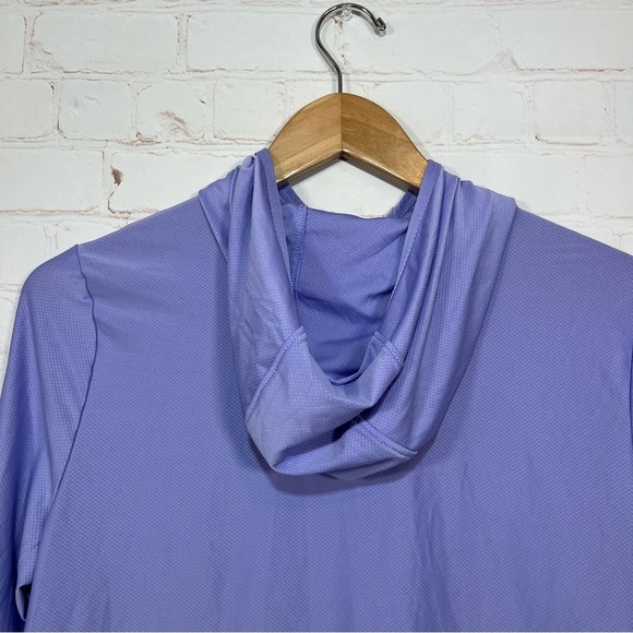 GERRY Full Zip Hoodie Jacket Womens Medium Purple Active Stretch Thumb Holes - Picture 8 of 10